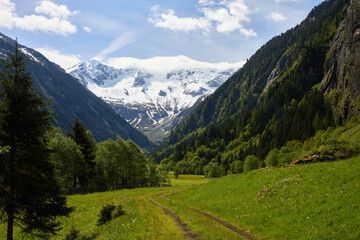 Stillup Tal Berglandschaft im Zillertal im Sommer.