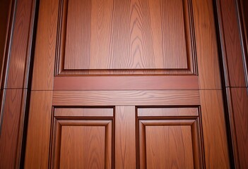 close up of a wooden door with no glass