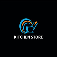 Obraz premium kitchen store logo design vector