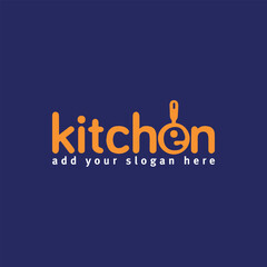 kitchen store logo design vector