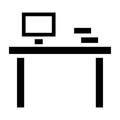 Workplace Vector Glyph Icon Design