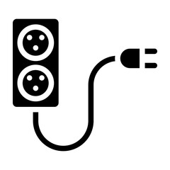 Socket Vector Glyph Icon Design