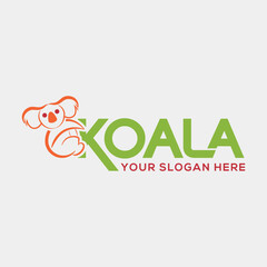 koala bear logo design vector © awa
