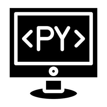 Python Vector Glyph Icon Design