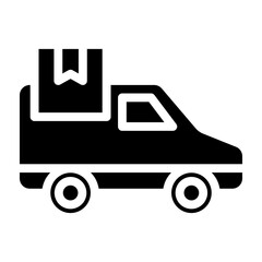 Delivery Vector Glyph Icon Design