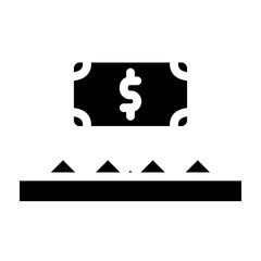 Trap Vector Glyph Icon Design
