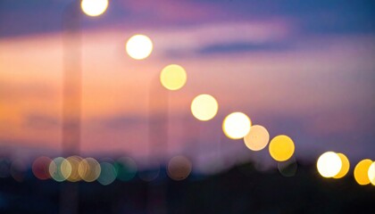 Blurred city lights at twilight (1)