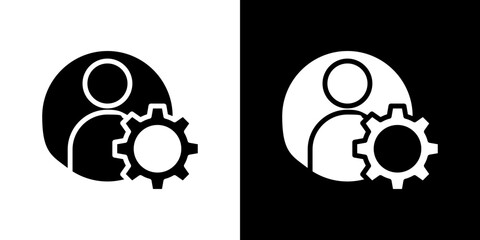 Account settings icon symbols. Vector illustration.