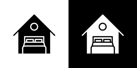 Accomodation icon symbols. Vector illustration.