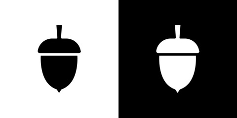 Acorn icon symbols. Vector illustration.