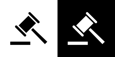 Auction icon symbols. Vector illustration.