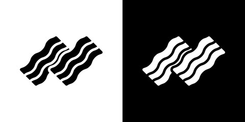 Bacon icon symbols. Vector illustration.
