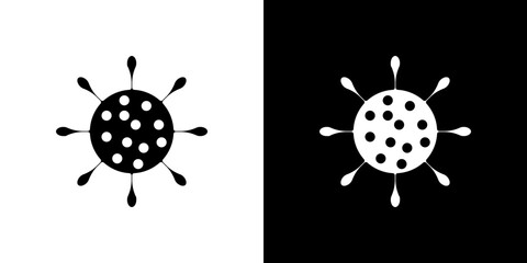 Bacteria icon symbols. Vector illustration.