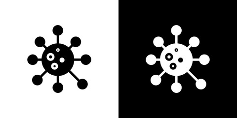 Bacteria icon symbols. Vector illustration.