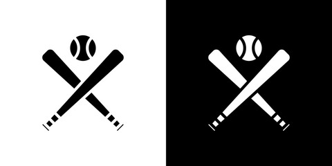 Baseball icon symbols. Vector illustration.