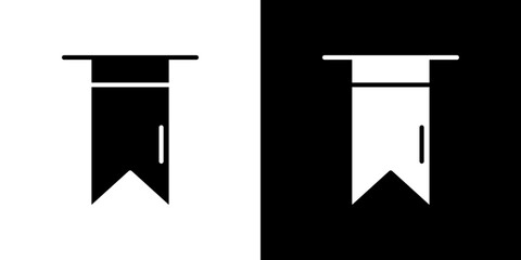 Bookmark icon symbols. Vector illustration.