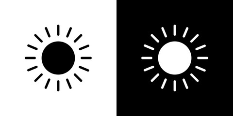 Brightness icon symbols. Vector illustration.