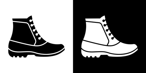 brisk boots icon symbols. Vector illustration.