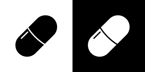 Capsule icon symbols. Vector illustration.
