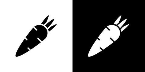 Carrot icon symbols. Vector illustration.