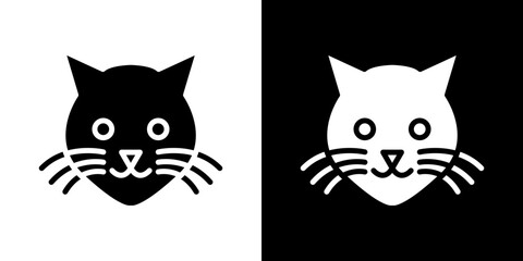 Cat icon symbols. Vector illustration.