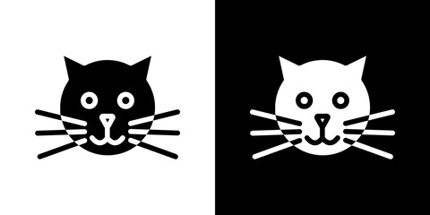 Cat icon symbols. Vector illustration.