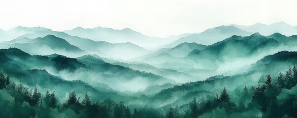 Abstract green texture with soft brushstrokes and intricate surface patterns