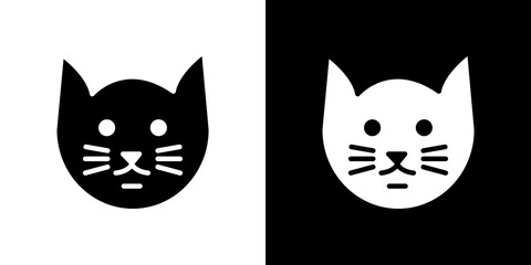 Cat icon symbols. Vector illustration.