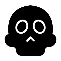 Skeleton Masks Vector Glyph Icon Design