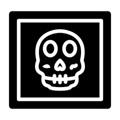 Skeleton Clipart Vector Glyph Icon Design