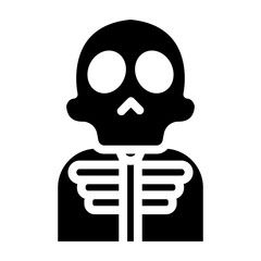 Skeleton Costumes for Adults Vector Glyph Icon Design