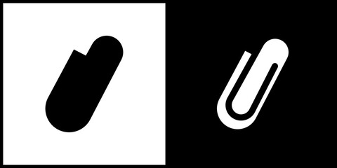 Clip icon symbols. Vector illustration.