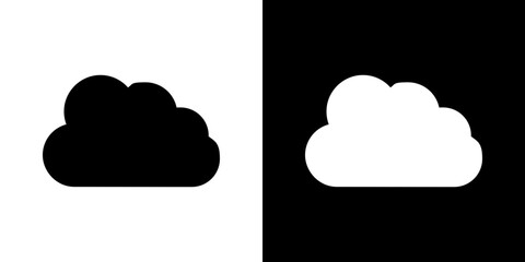 Cloud icon symbols. Vector illustration.