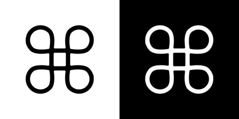 Command icon symbols. Vector illustration.