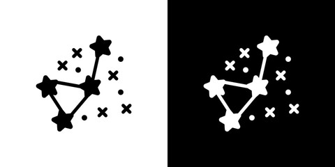 Constellation icon symbols. Vector illustration.