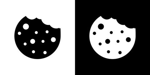 Cookie icon symbols. Vector illustration.