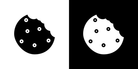 Cookie icon symbols. Vector illustration.