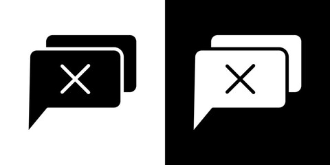 Disagreement icon symbols. Vector illustration.