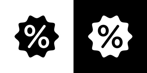 Discount icon symbols. Vector illustration.