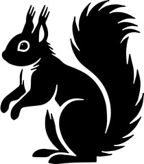 vector illustration of a squirrel 