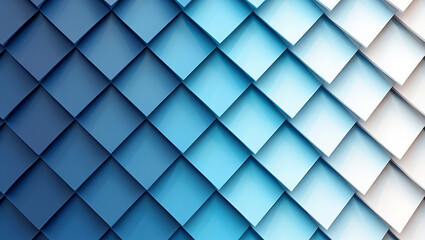 Abstract blue and white square pattern background