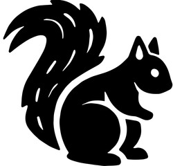 vector illustration of a squirrel