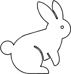 vector illustration of a rabbit