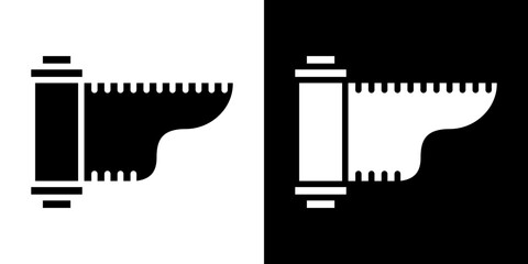 Film canister icon symbols. Vector illustration.
