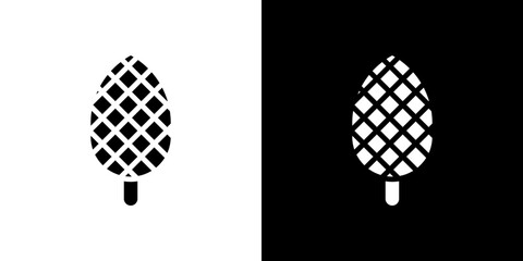 Fir cone icon symbols. Vector illustration.