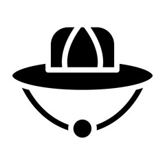 Explorer Hat Vector Line Icon Design