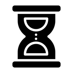 Hourglass Vector Line Icon Design