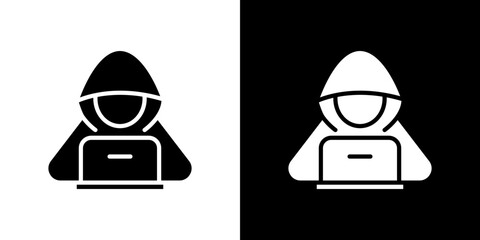 Hacker icon symbols. Vector illustration.