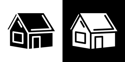 House icon symbols. Vector illustration.