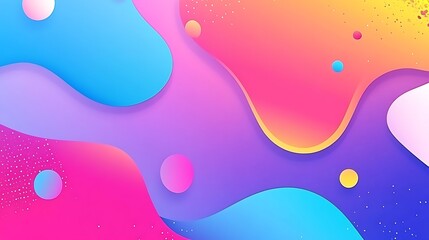 Abstract fluid shapes, vibrant colors (1)